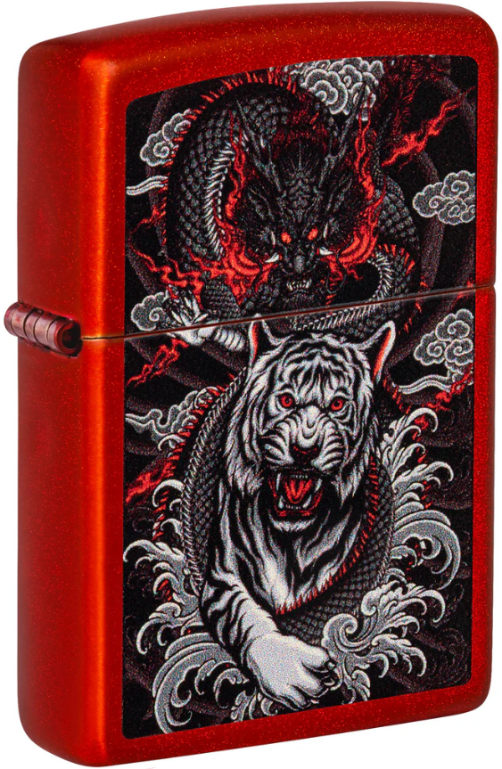 Zippo Refillable Windproof Made In Usa In Red Gift Box Unisex 3