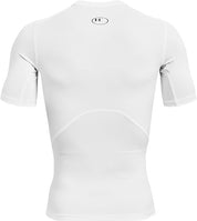 Under Armour HEATGEAR maglia t-shirt compressione allenamento corsa uomo men bianco