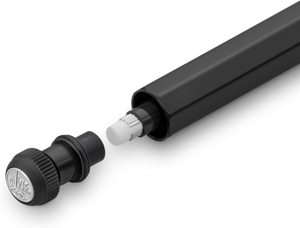 Kaweco SPECIAL "S" Portamine 0.7 Black, con gomma alluminio nero