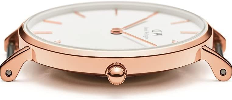 Daniel Wellington orologio petite 28mm 316L rose gold bianco cinturino pelle bondi