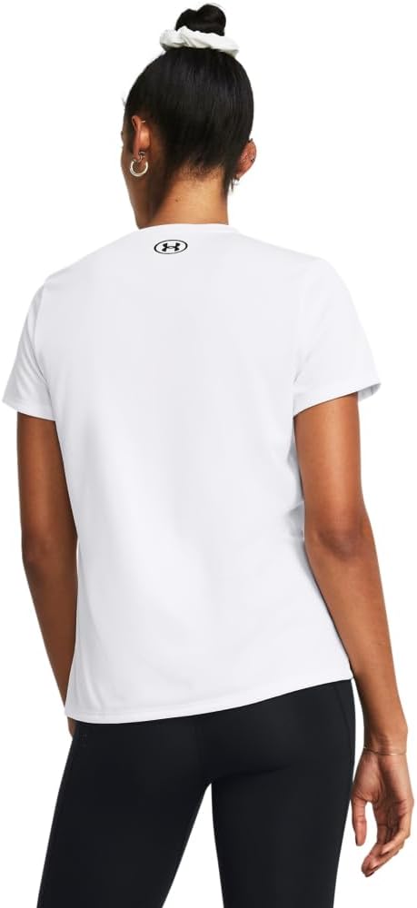 Under Armour t-shirt donna elasticizzata allenamento UA Tech ad asciugatura rapida bianco