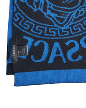 Versace Stola Pashmina Lana Blu