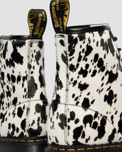 Dr. Martens Combat Boots 1460 Bex Cream Dalmatian in Pelle Unisex
