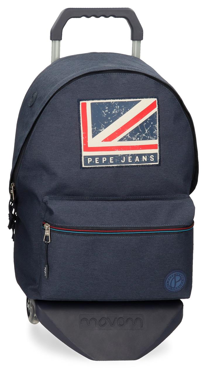 Pepe Jeans With Wheels Trolley Blue Unisex