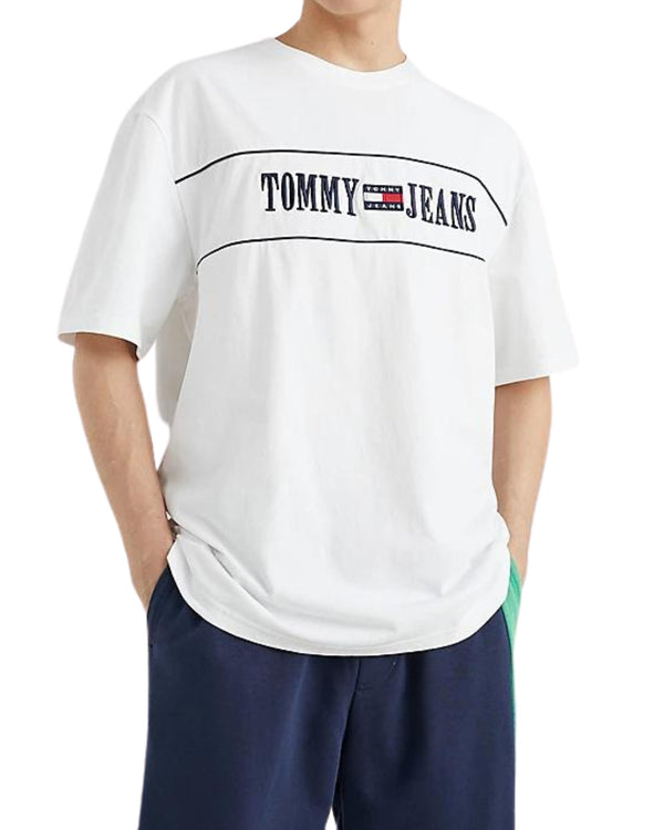 Tommy Jeans T-shirt TJM Skate Archive Cotone Bianco-2