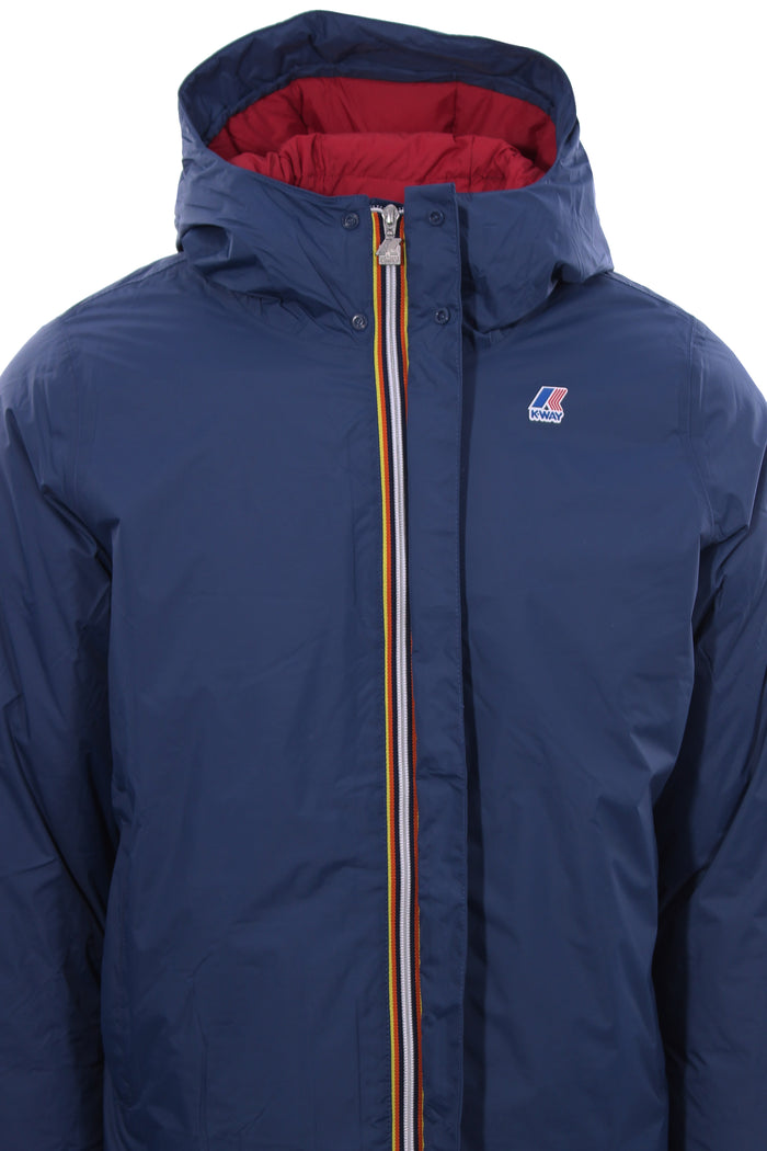 K-way Franck Thermo Plus Con Cappuccio Blu Uomo 2