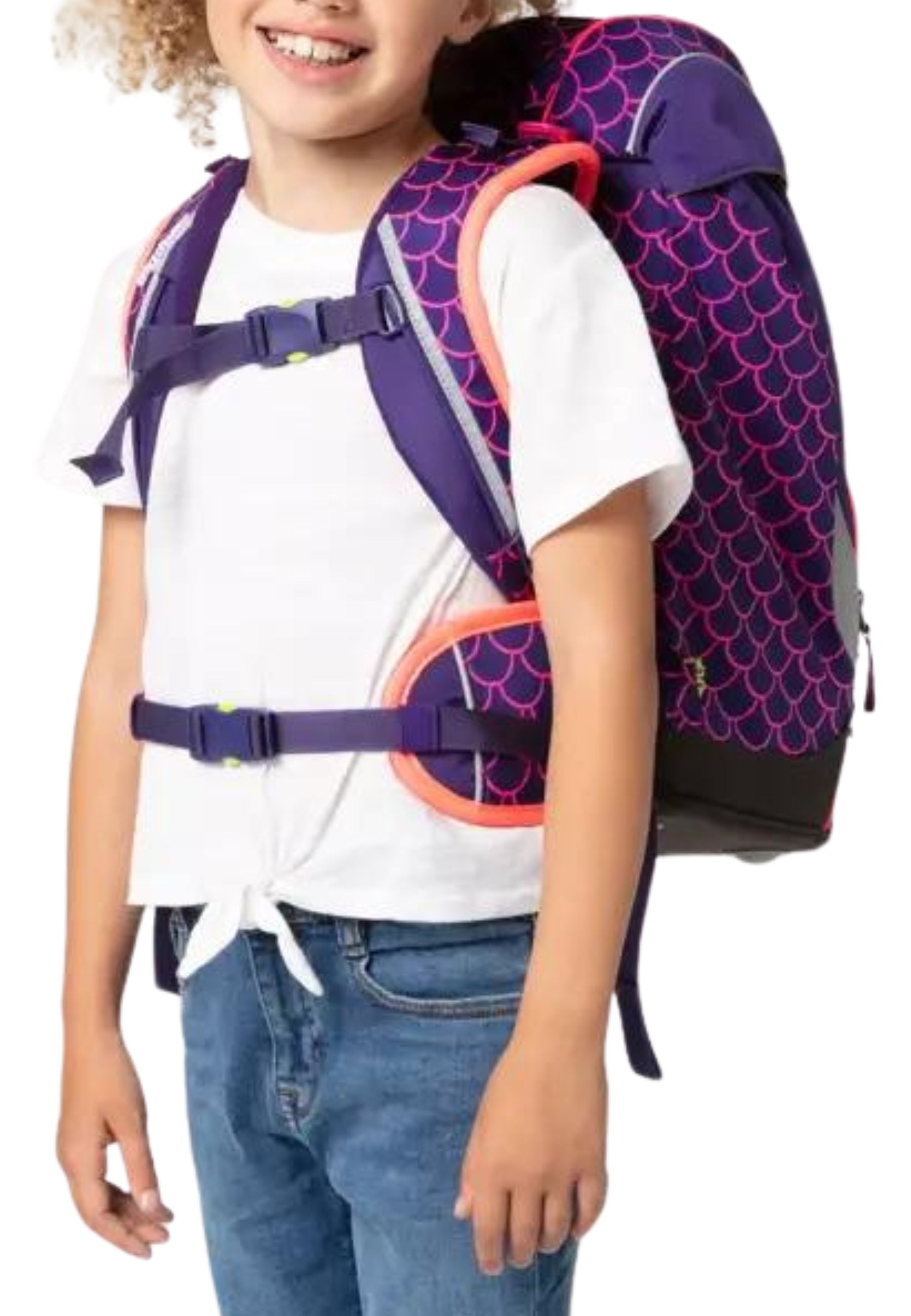 Ergobag Ergonomico Personalizzabile Eco Resistente Acqua Sporco Viola Bambino