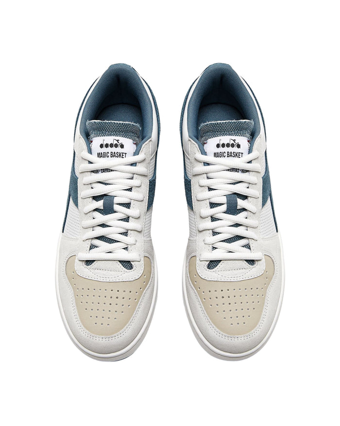 Diadora Sneakers Magic Basket Low Neat Pelle Bovina Bianco 3