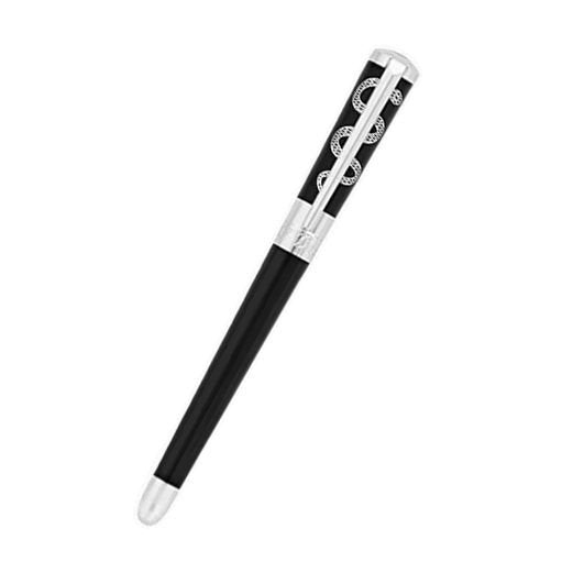 S.t.dupont biro penna roller Hippocrate Liberte, Lacca nera e Palladio - 462675