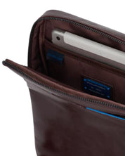 Piquadro Ipad Bag With Pocket For Connequ Men Women Brown Unisex