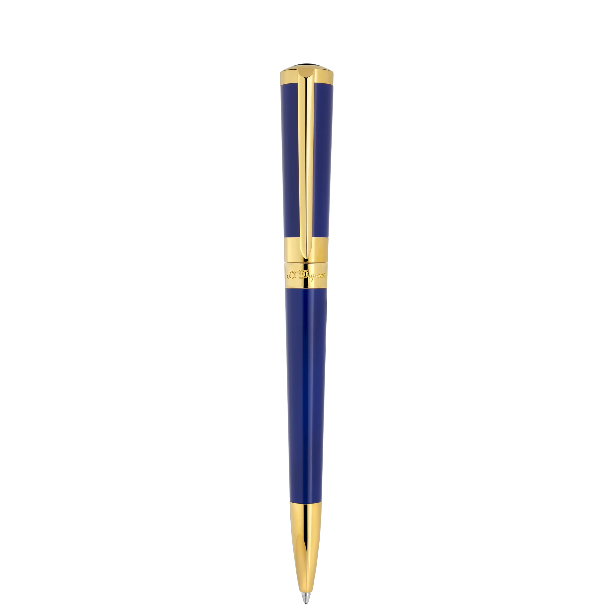 S.t.dupont Penna sfera Edizione Speciale Sword Liberty lacca blu e finiture oro 3597390284525