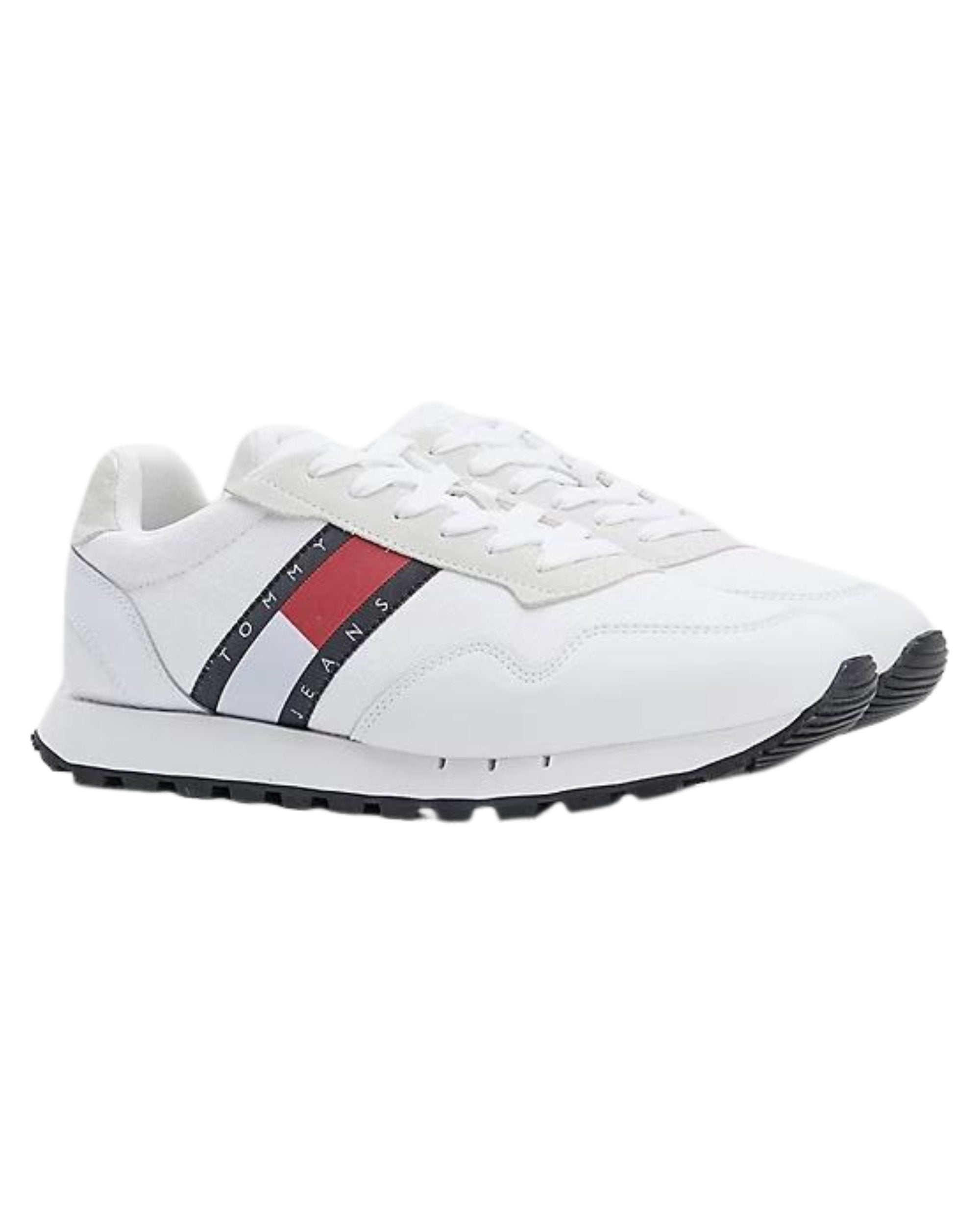 Tommy Jeans Sneakers Retro RU Faux Leather White