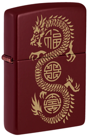 Zippo accendino Special Limited Edition 46834 drago fortuna merlot