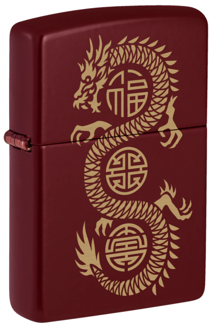 Zippo accendino Special Limited Edition 46834 drago fortuna merlot