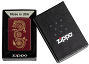 Zippo accendino Special Limited Edition 46834 drago fortuna merlot