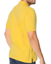 US Polo Assn. T-shirt Logo Front and Back Cotton Yellow