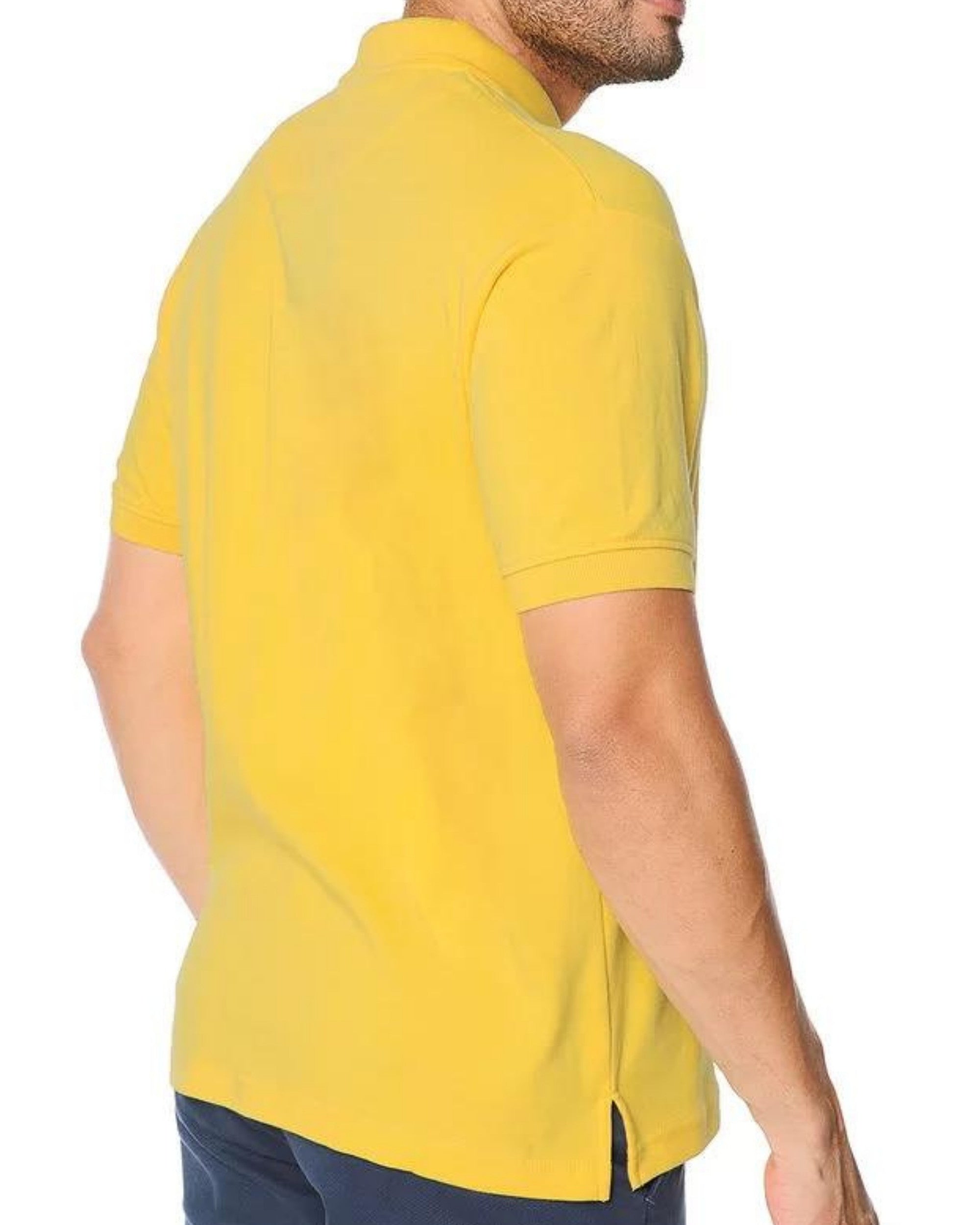 U.S. Polo Assn. T-shirt Logo Fronte e Retro Cotone Giallo