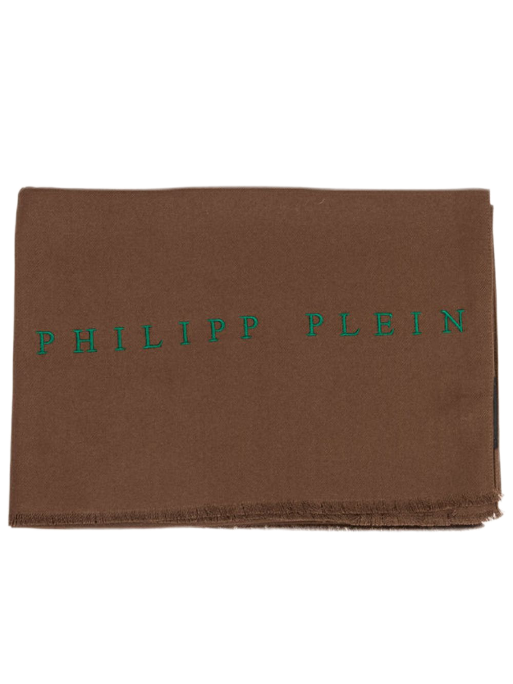 Philipp Plein Viscose Scarf Made in Italy Brown