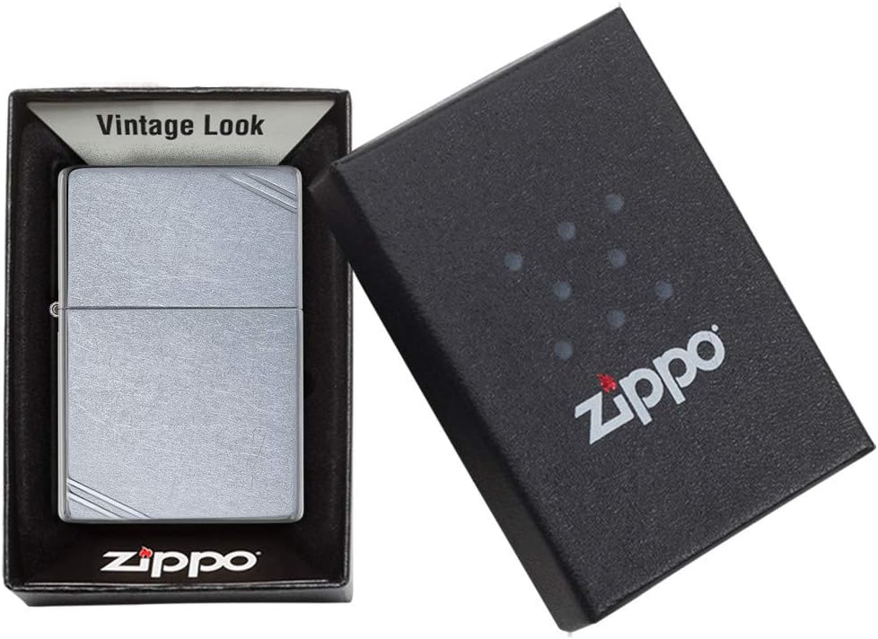 Zippo Made In Usa,antivento Ricaricabile Argento Unisex