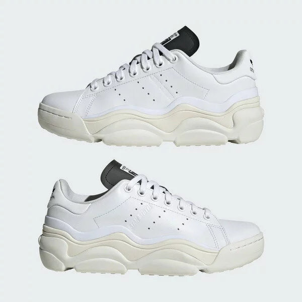 Adidas Scarpe Sneaker Stan Smith Millencon W in Pelle Bianco Nero Donna