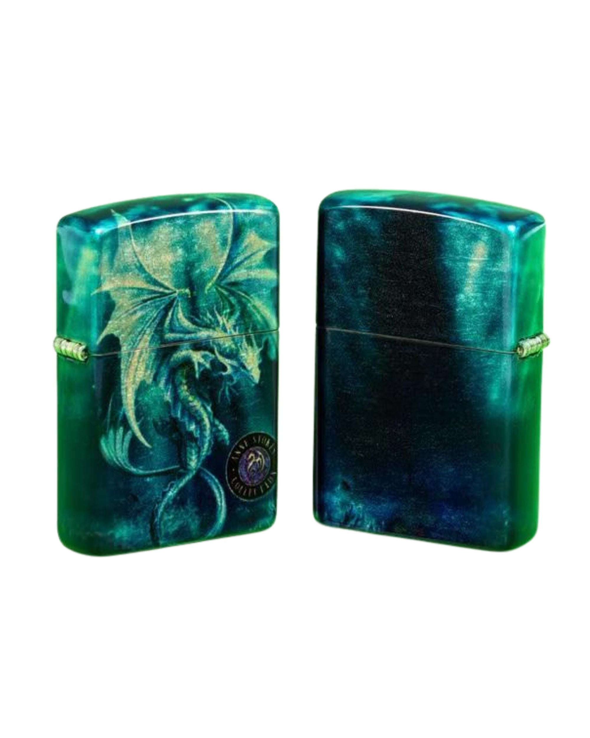 Zippo Refillable Windproof Made In Usa In Green Gift Box Unisex