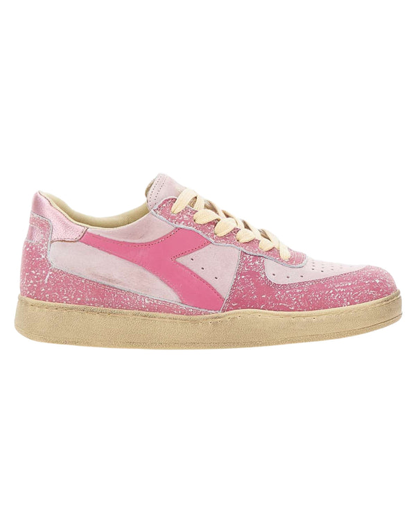 Diadora Heritage Sneakers MI Basket Low Pelle Rosa