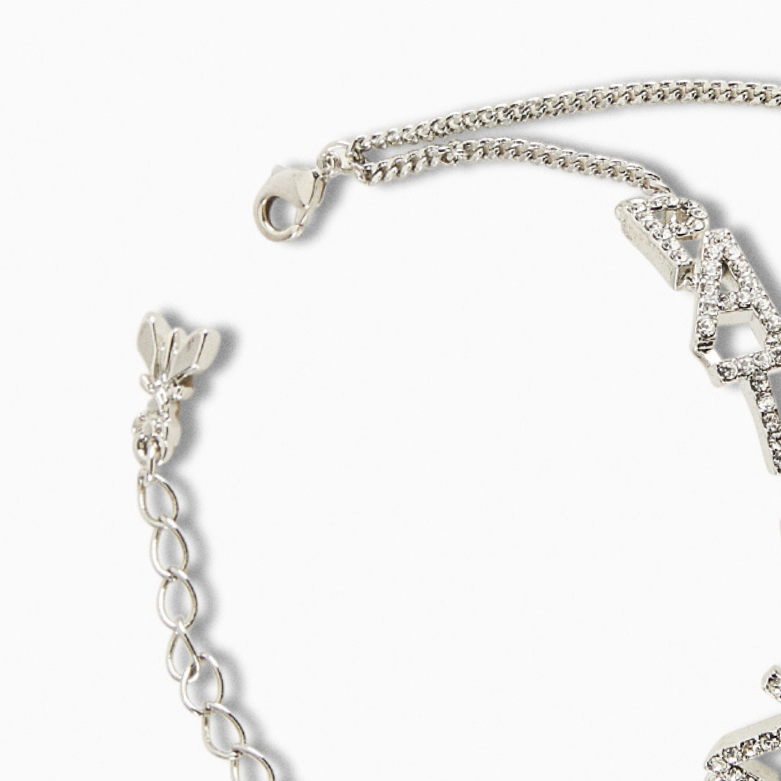 Patrizia Pepe Bracciale in Metallo Colore Argento e Cristallo Donna