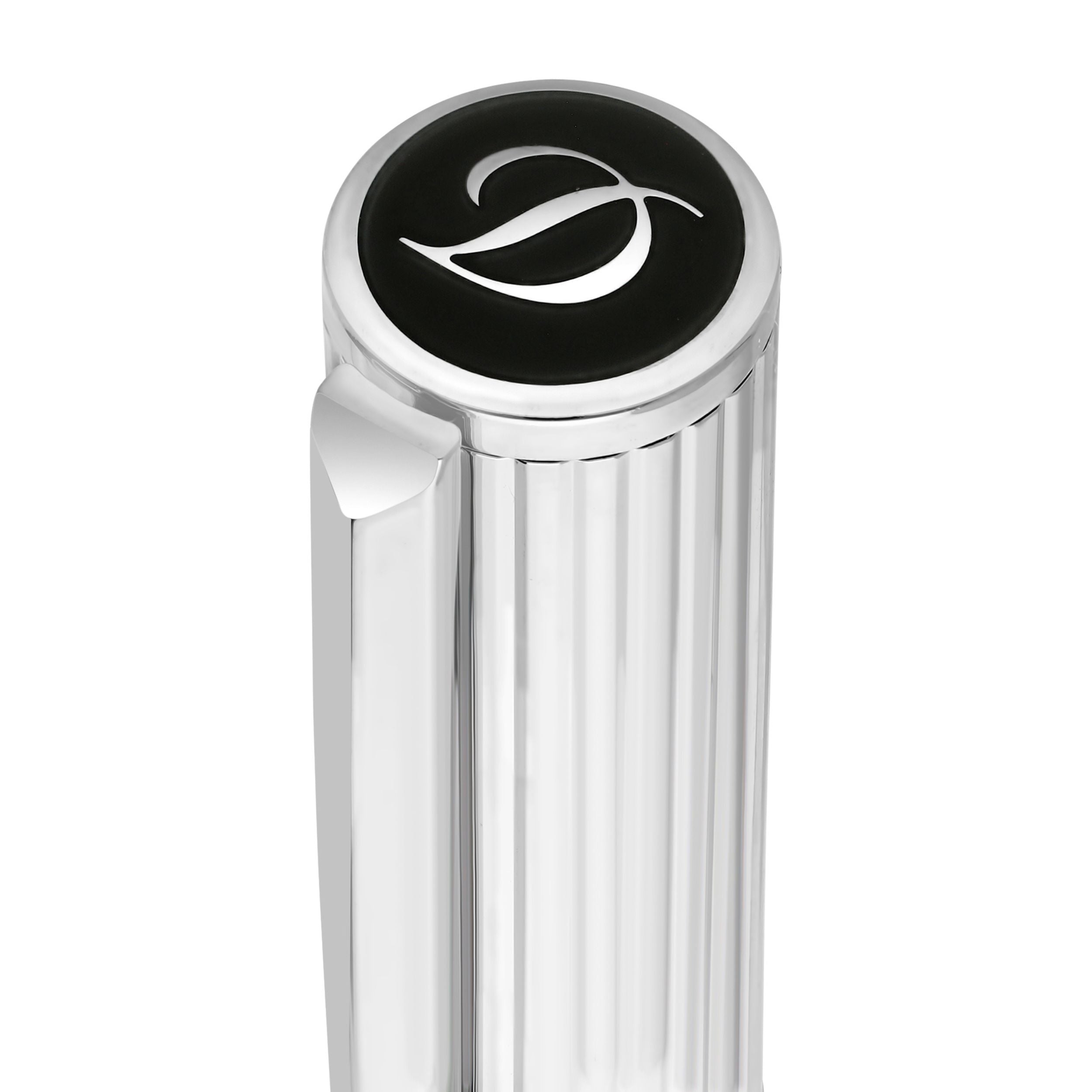 S.t.dupont penna stilografica Initial cromo nera ottone 147x13 - 40 g 270201