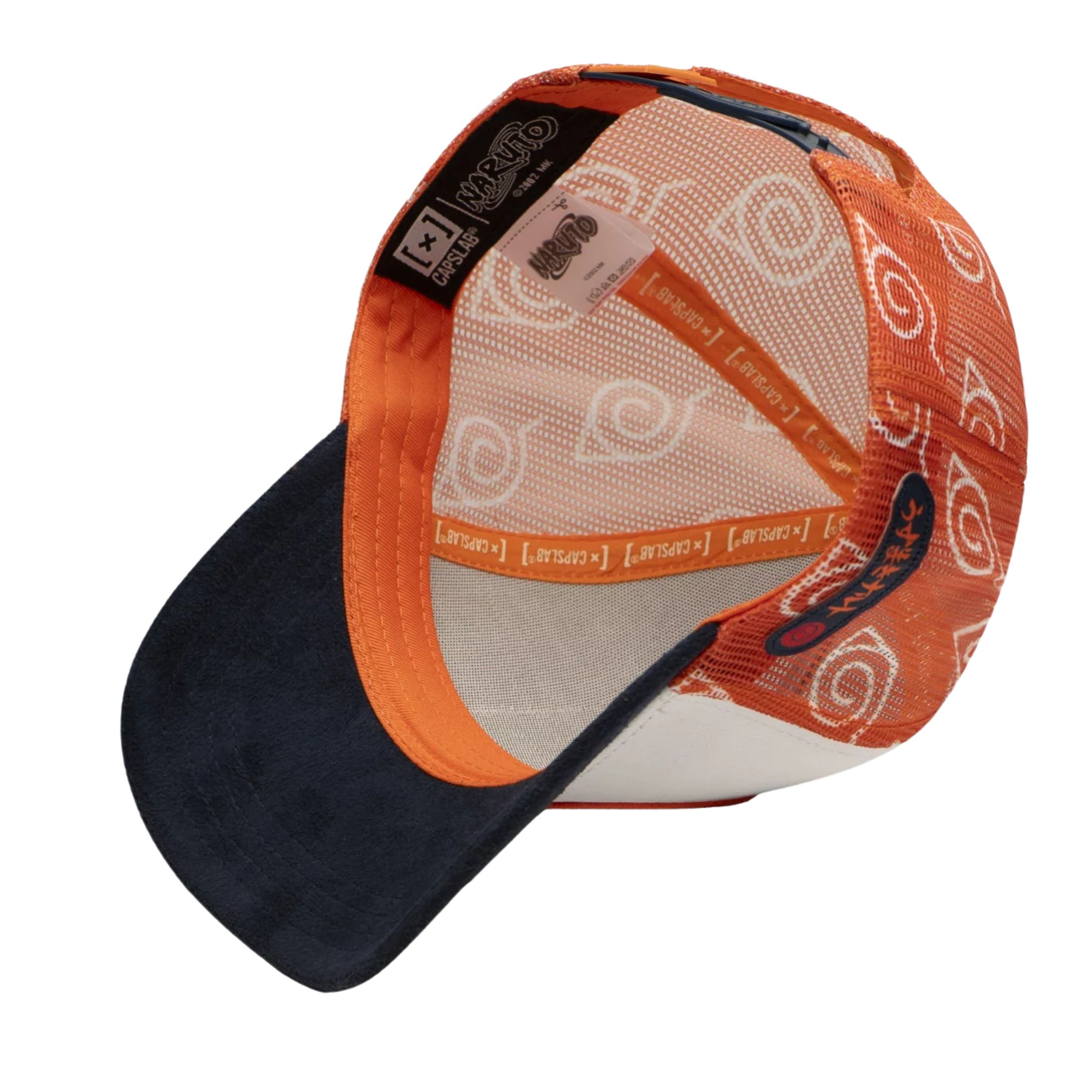Capslab Cappellino con Visiera Collezione Naruto Misto Cotone Arancione Unisex