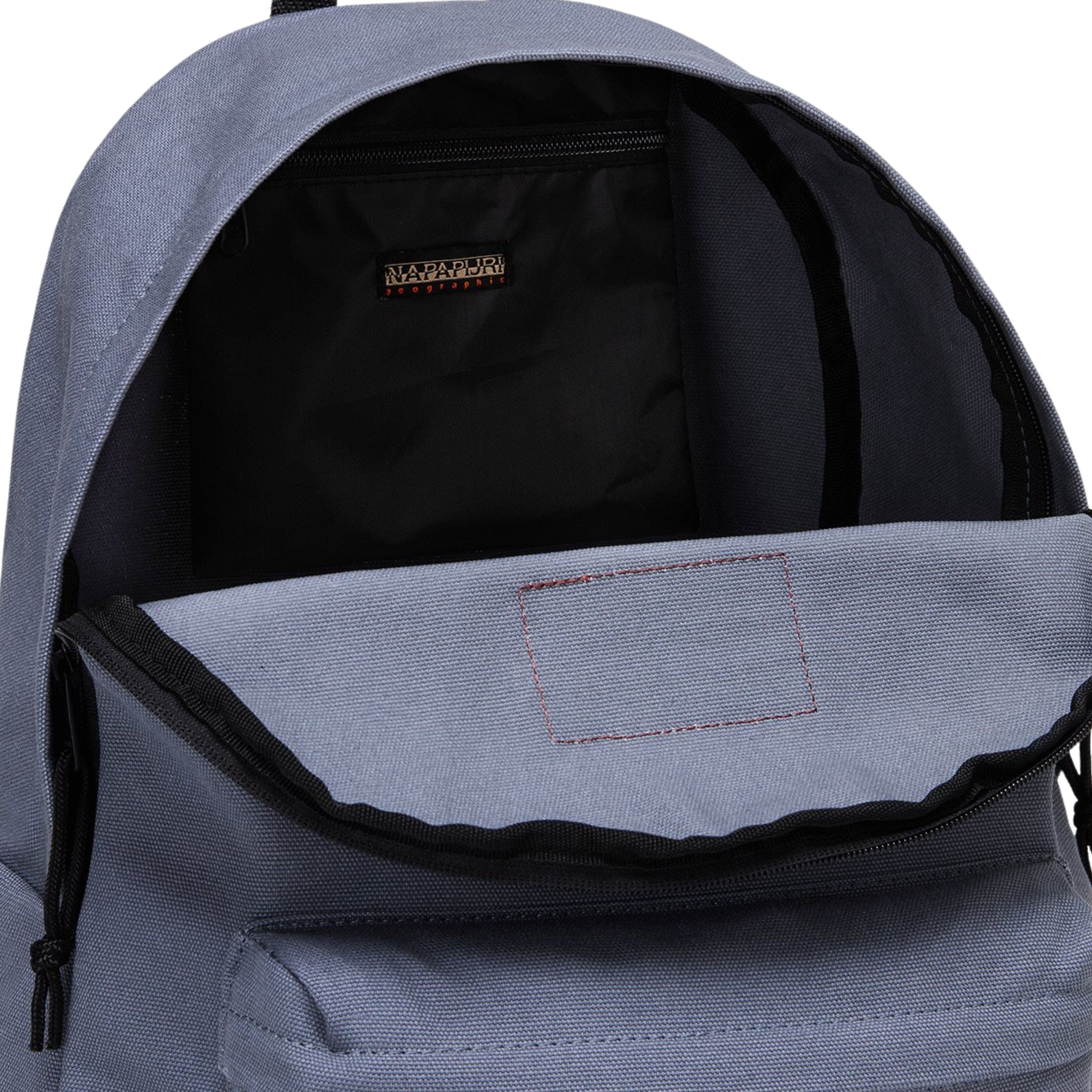 Napapijri Women Unisex Backpack Rugged Cotton Logo Grey Men