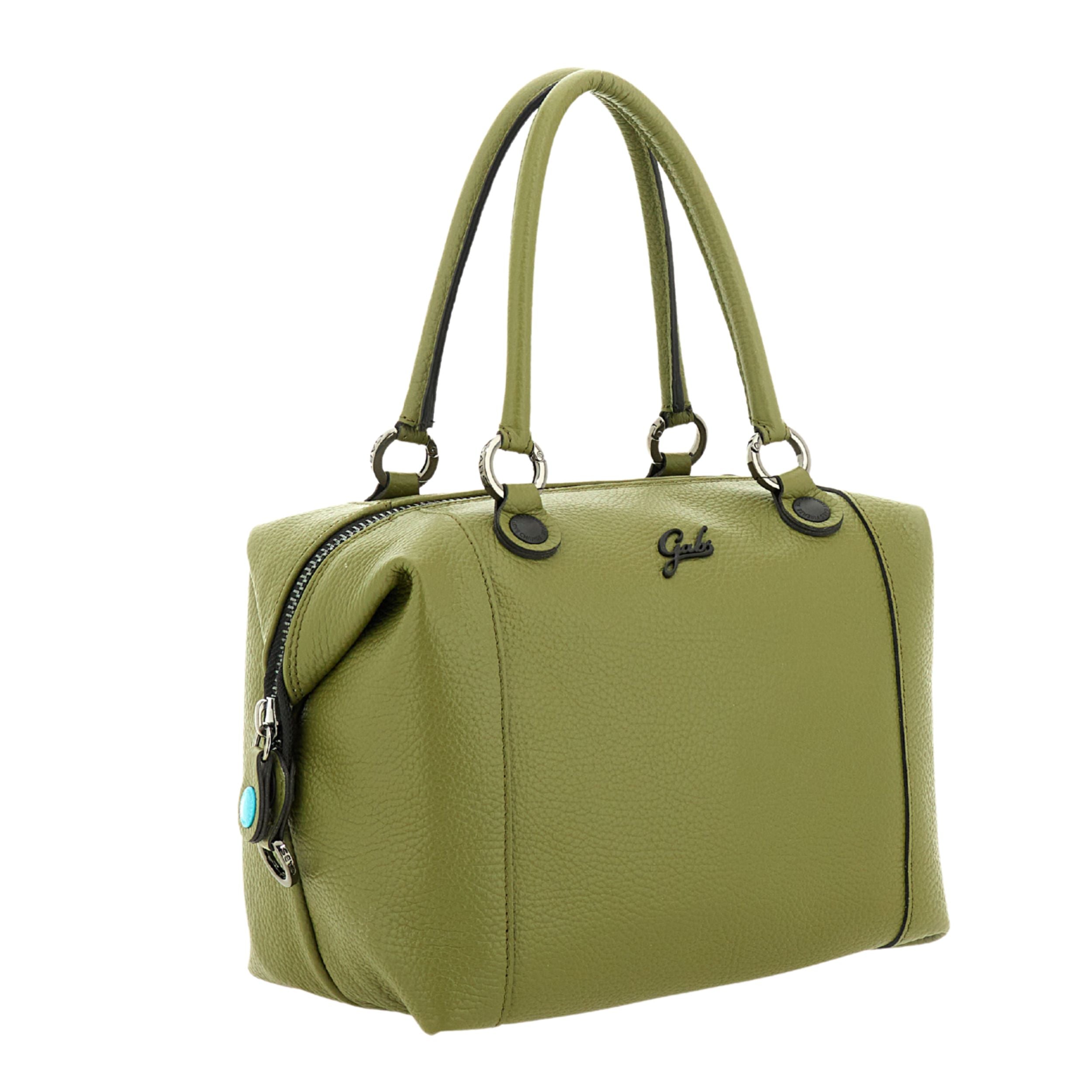 Gabs G3 Plus M Borsa Zaino Trasformabile Hobo Shopper Tote Bauletto in Pelle Verde Prezzemolo