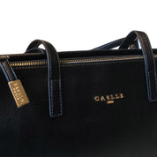 Gaelle Borsa Maxi Shopper in Ecopelle Bottalato Nero Donna GAACW02329