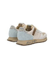 Sun68 Sneaker Casual Ally Vintage Pelle Tessuto Bianco Beige Azzurro Donna