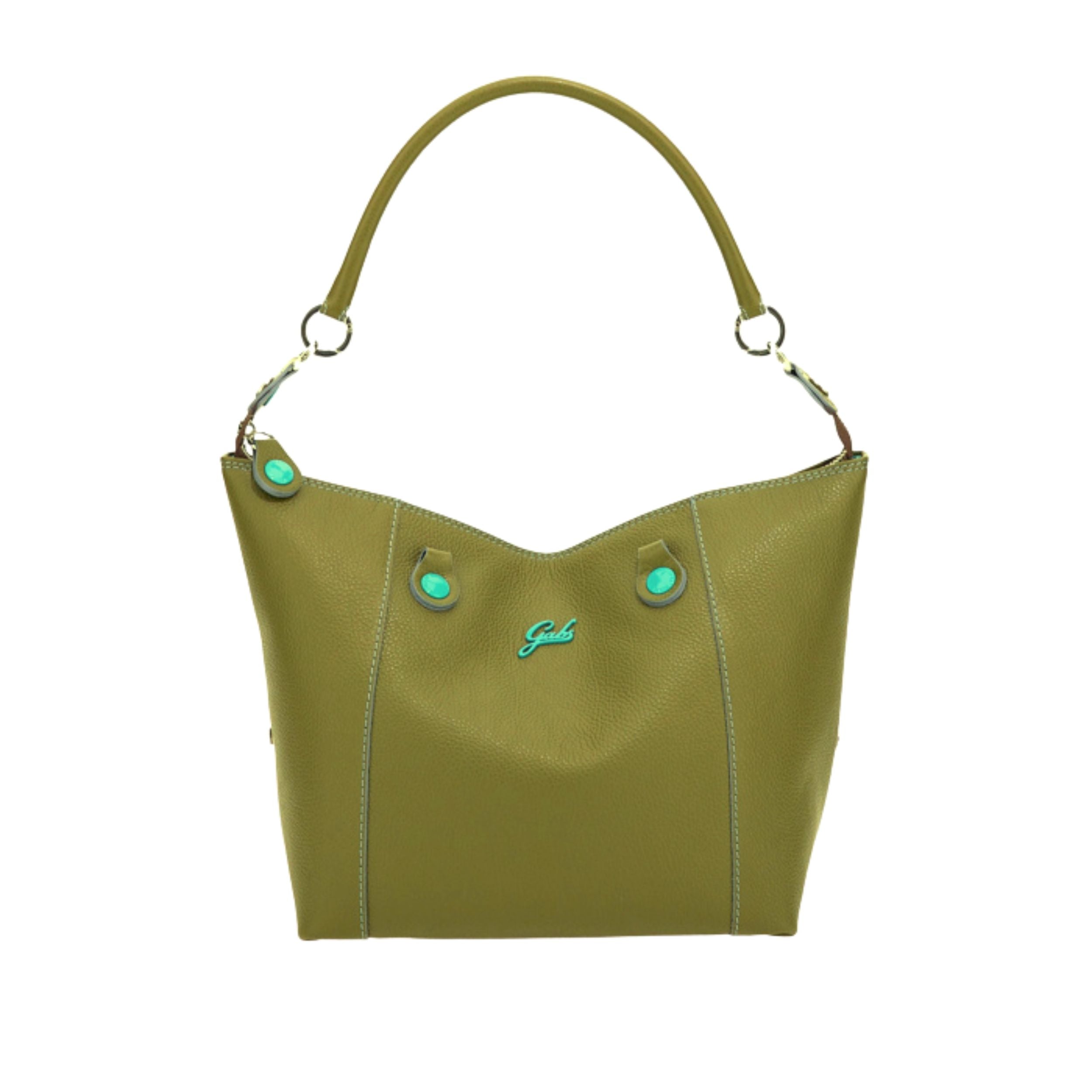Gabs Borsa Donna trasformabile G3 PLUS L BULL BASIC Shopper Trasformabile Zaino Verde Prezzemolo