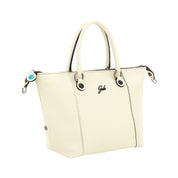 Gabs Borsa Zaino Trasformabile Hobo Shopper Tote Bauletto in Pelle Panna