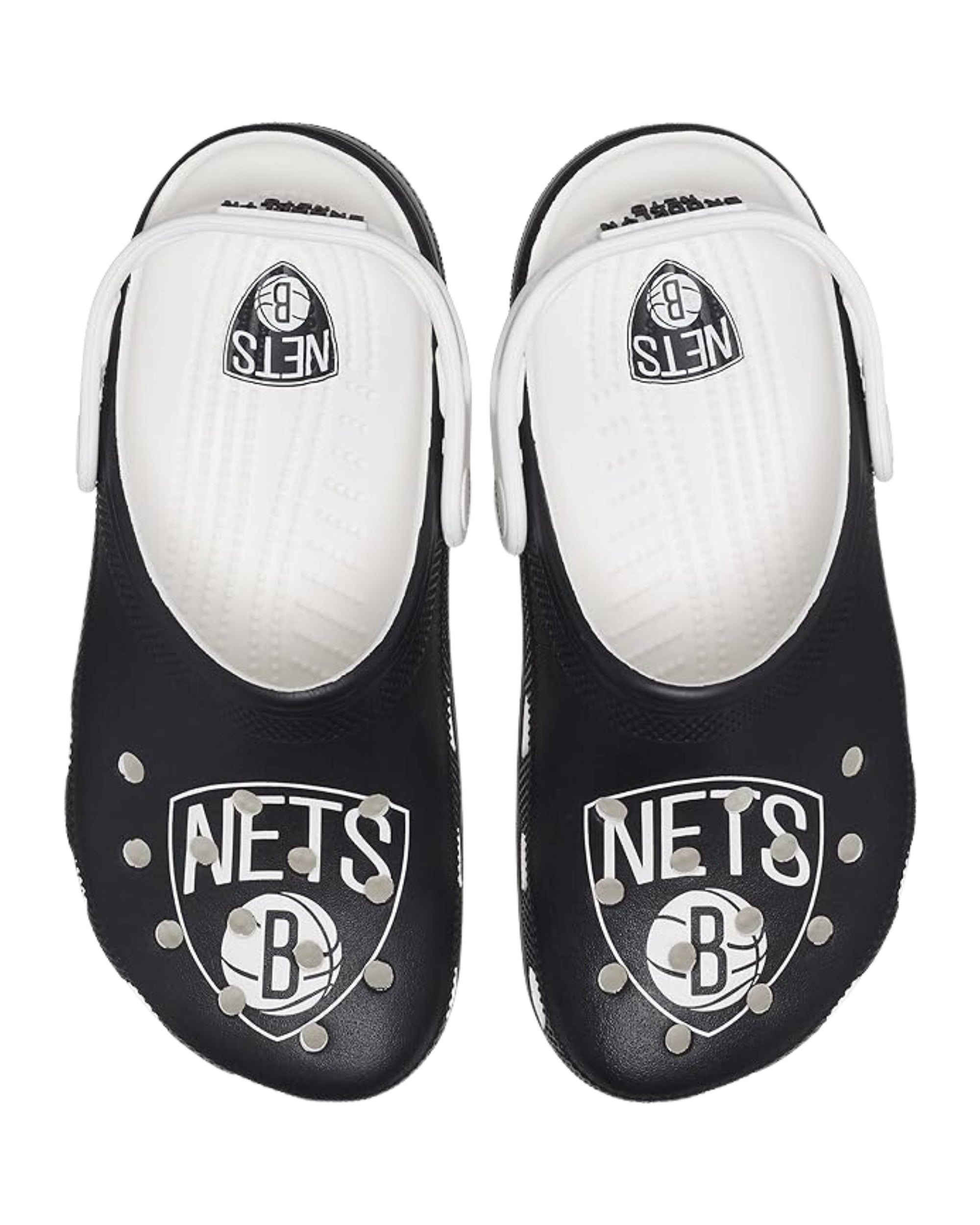 Crocs Zoccoli Stampa Speciale Brooklyn Nets Bianco