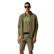 North Sails Felpa manica lunga BASIC FULL ZIP SWEATSHIRT verde militare 691221