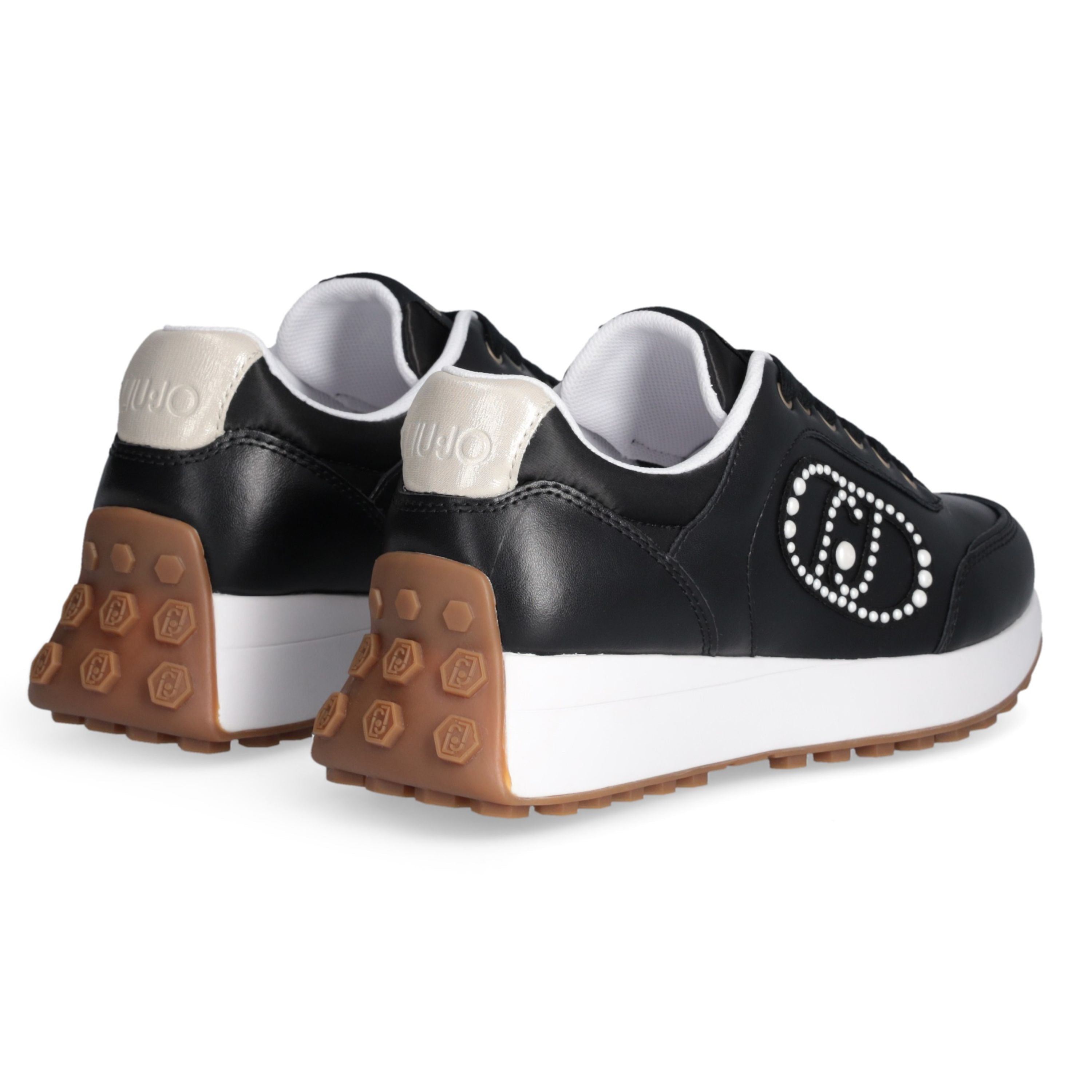 Liu Jo Scarpe Lolo 17 Sneakers in Pelle Nere black