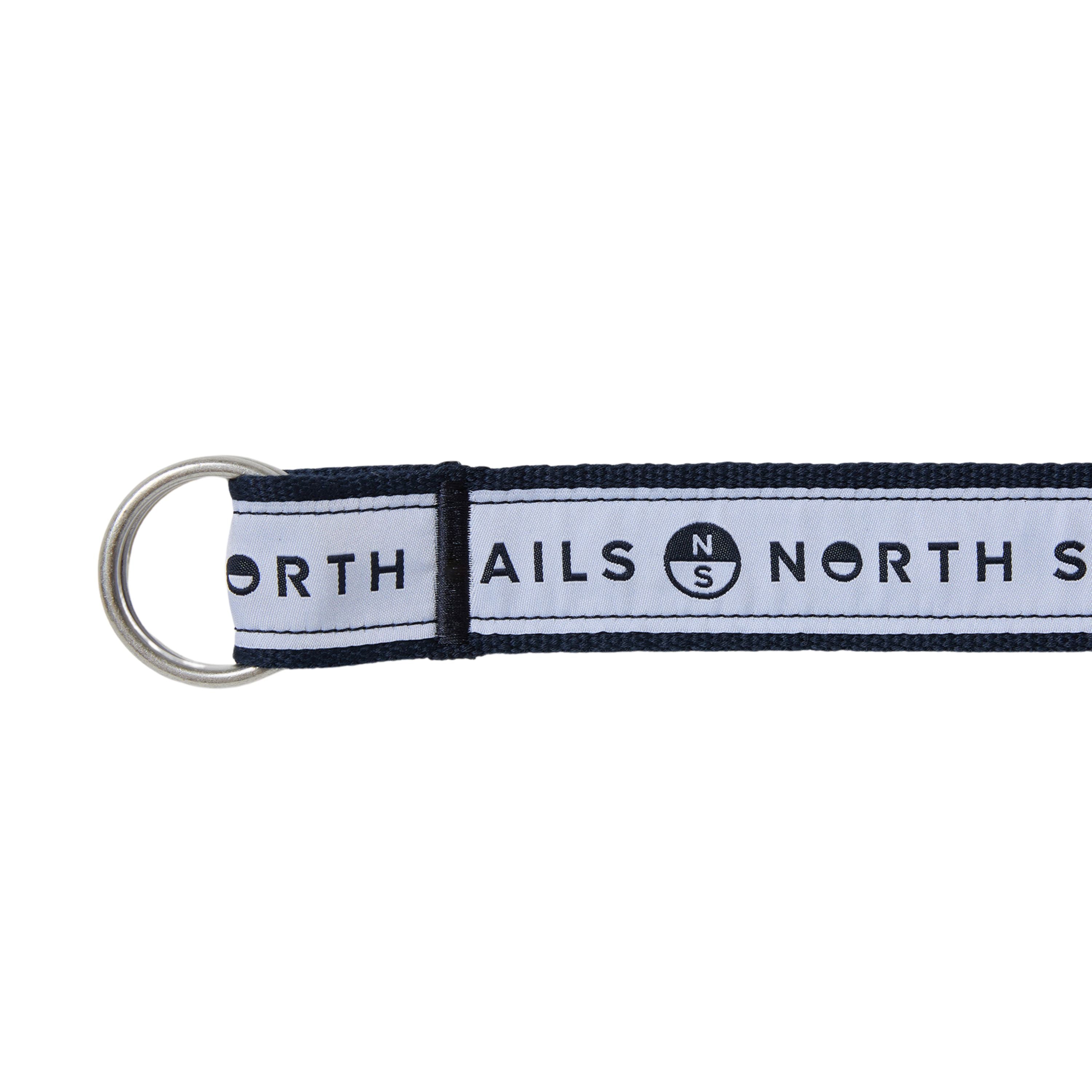 North Sails cintura belt nastro logato fibbia ring tessuto tecnico bianco
