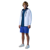North Sails Felpa manica lunga girocollo Hoodie SWEATSHIRT Logo 691224 bianca