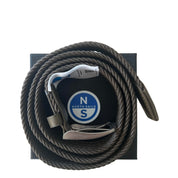 North Sails cintura belt stretch tessuto intrecciato logo taglia unica 623370 verde scuro in BOX