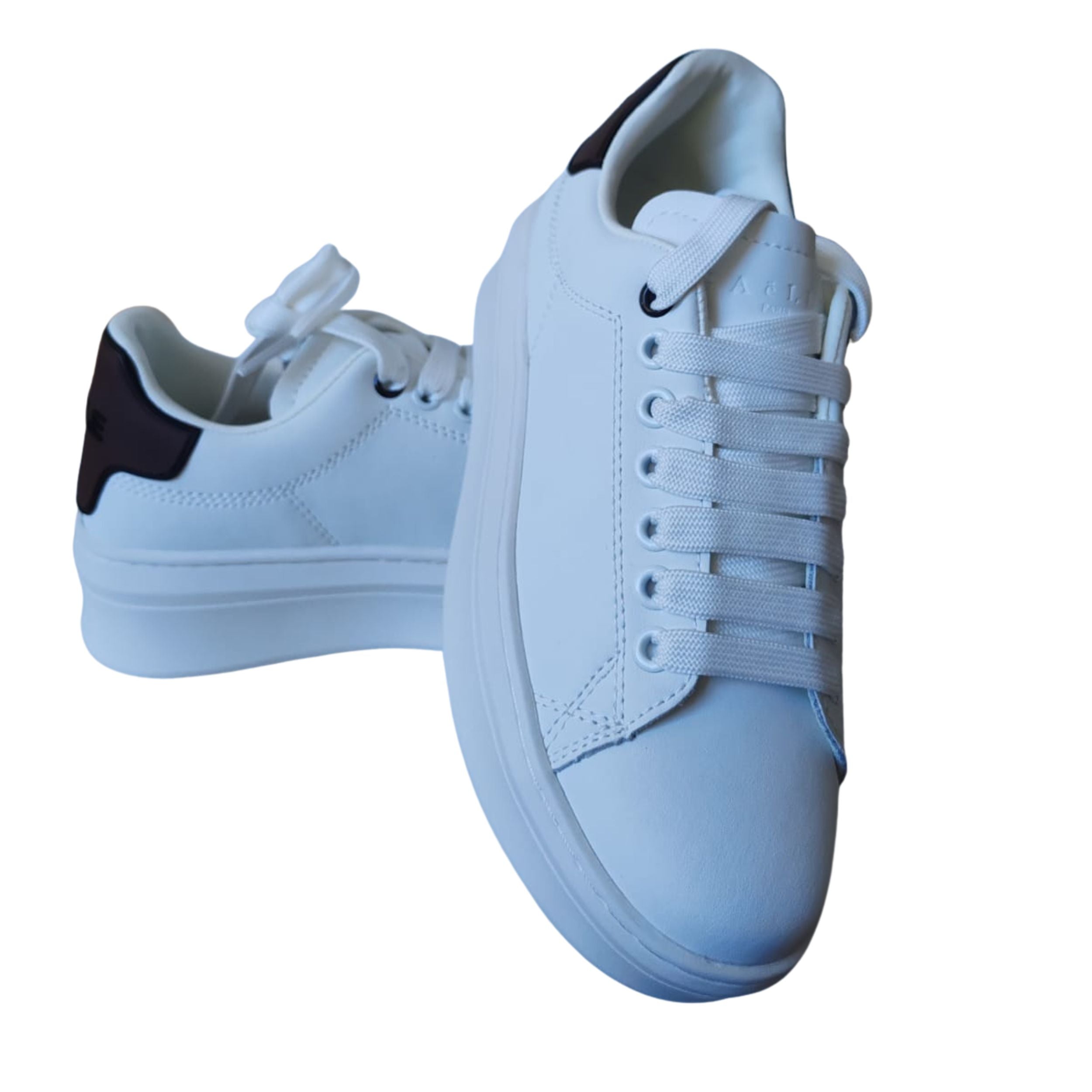 Gaelle Paris Scarpe Sneaker Addict in Pelle Marrone Bruciato Donna