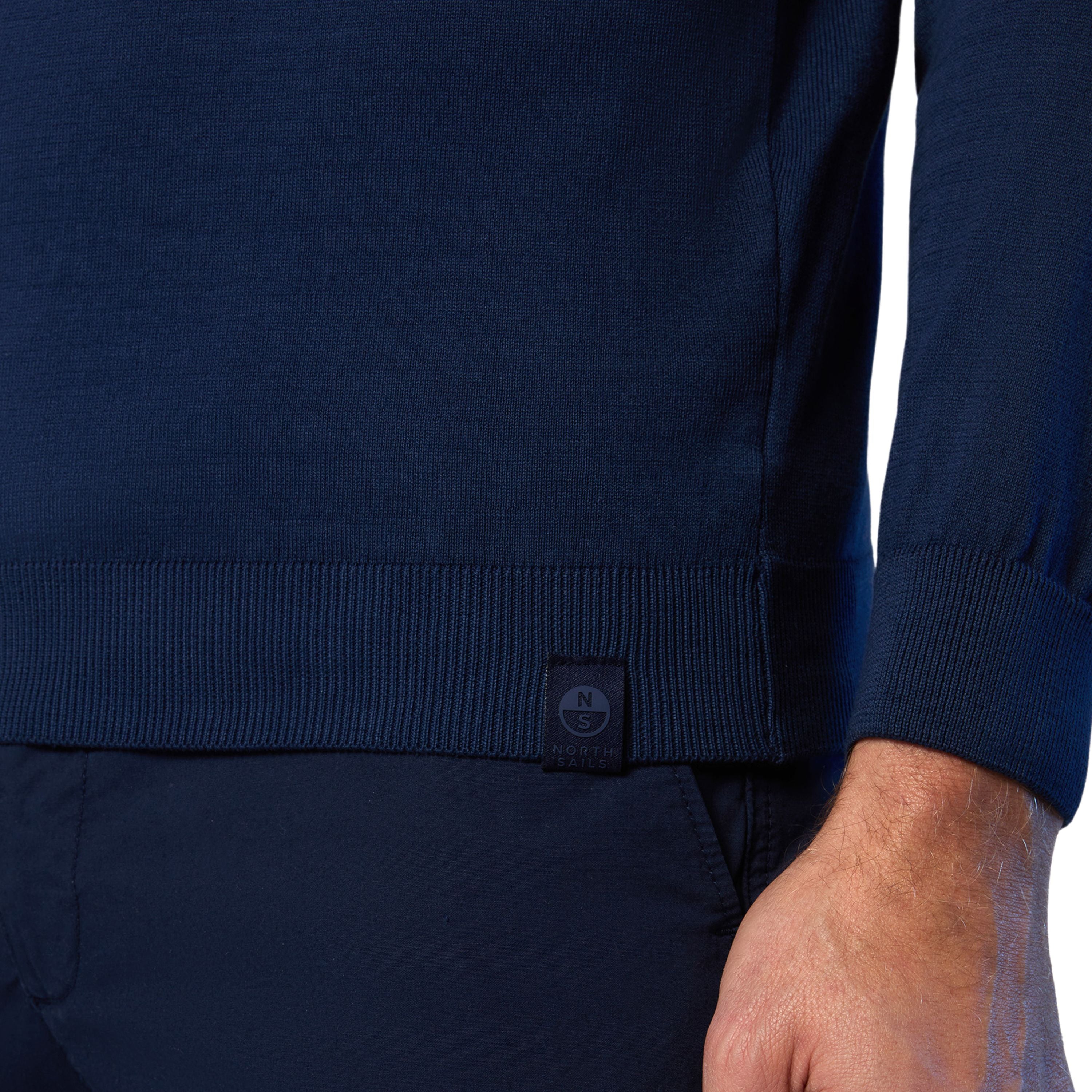 North Sails maglia maglioncino cotone CREWNECK KNITWEAR 14GG 699926 navy