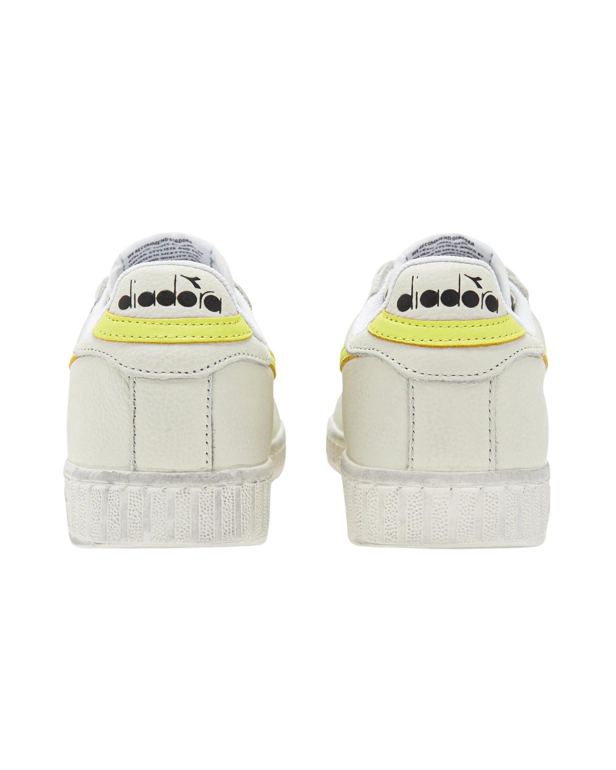 Diadora Sneakers Game L Low Fluo Waxed Pelle Bianco