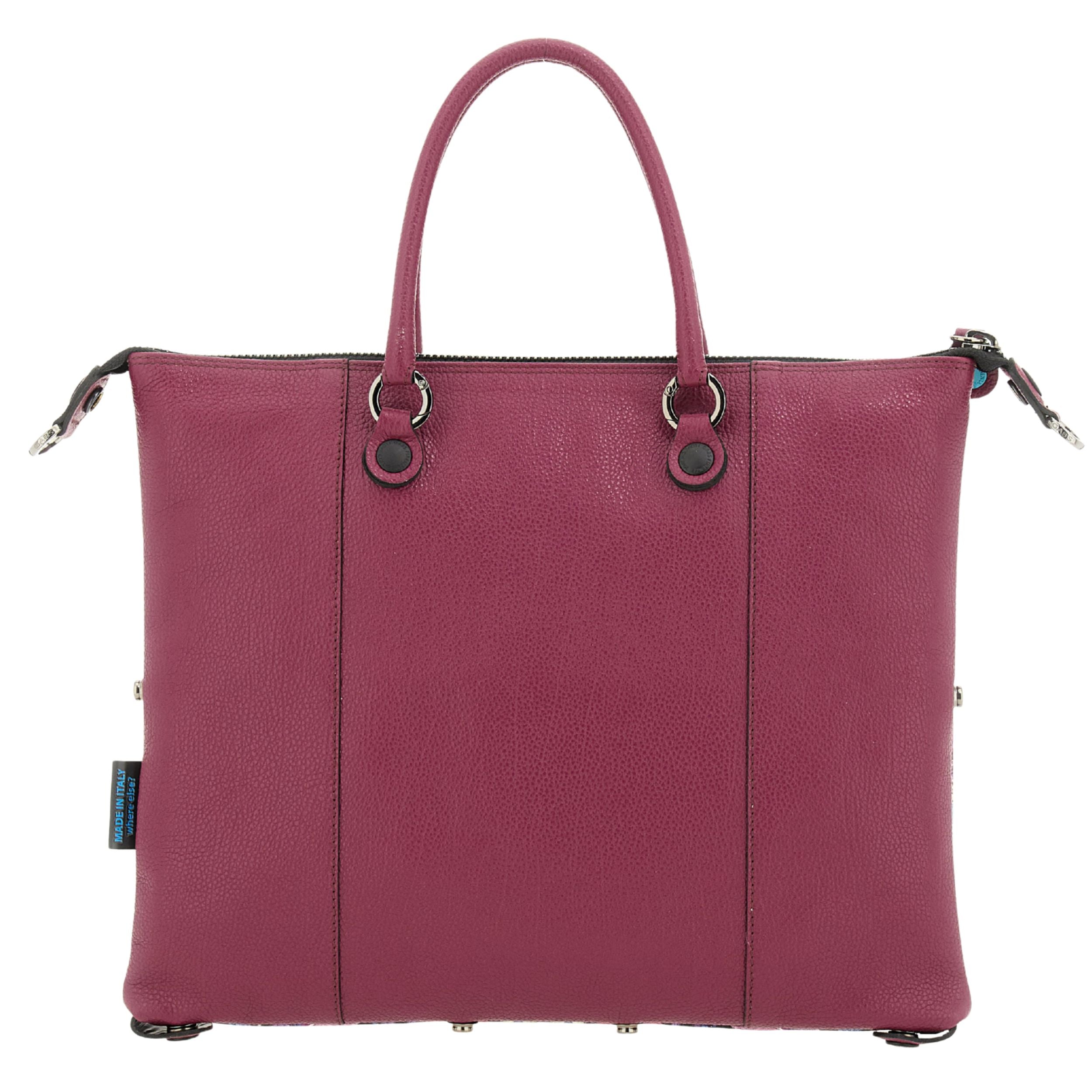 Gabs G3 Plus M Basic Borsa Zaino Trasformabile Hobo Shopper Tote Bauletto Pelle 595 Fiore Fucsia