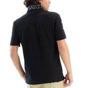 La Martina Polo Classica In Piquet stretch Regular Fit Nero uomo map300