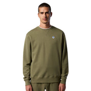 North Sails Felpa manica lunga girocollo CREWNECK SWEATSHIRT verde militare 691220