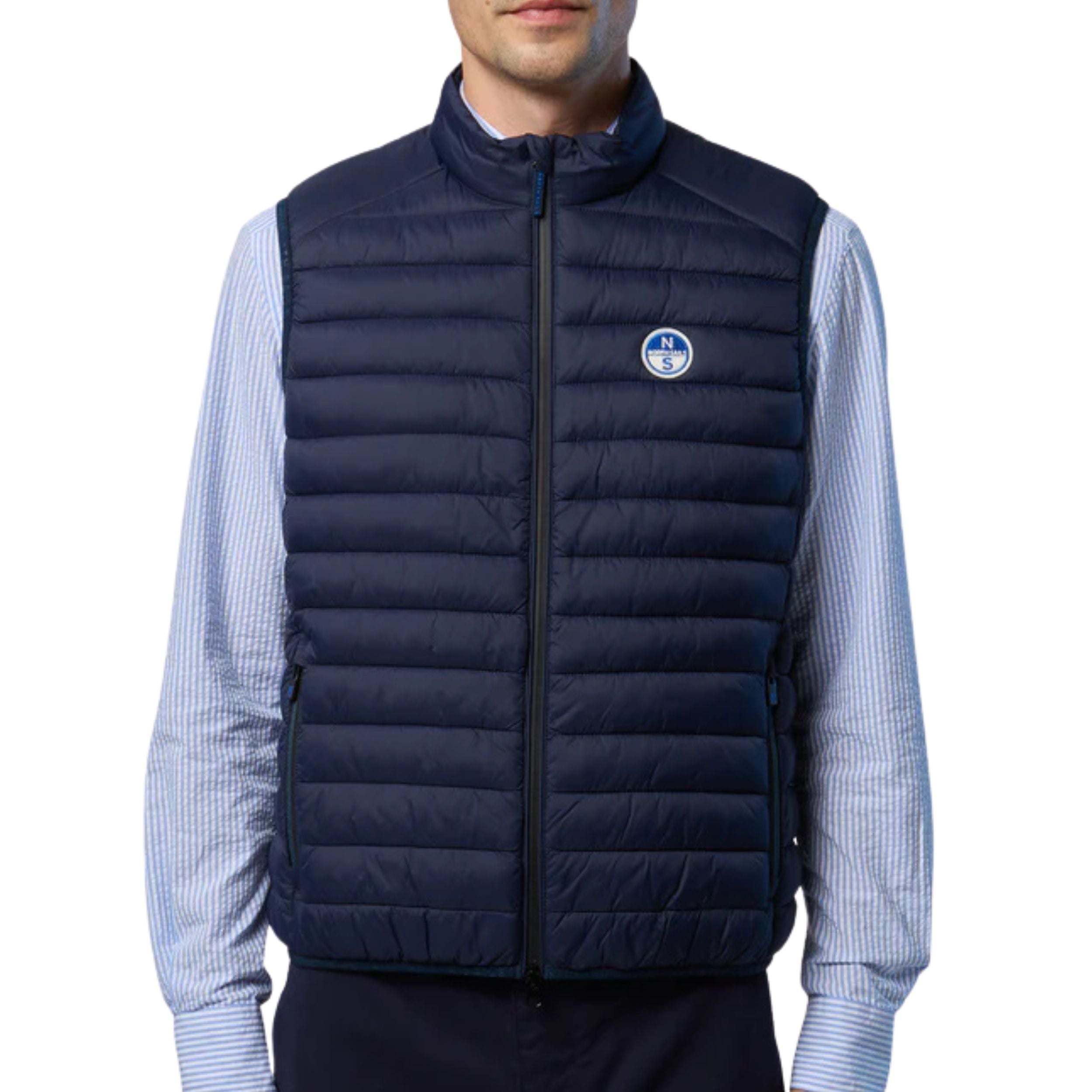 North Sails smanicato vest giubbino piumino leggero gilet zephyr antivento acqua 603347-0802