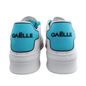 Gaelle Sneakers Scarpe Addict Tomaia in Pelle Bianco Tacco verde menta