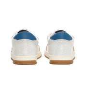 2Star Scarpe Sneakers Made in Italy artigianali Week Star Pelle Bianco Celeste Uomo